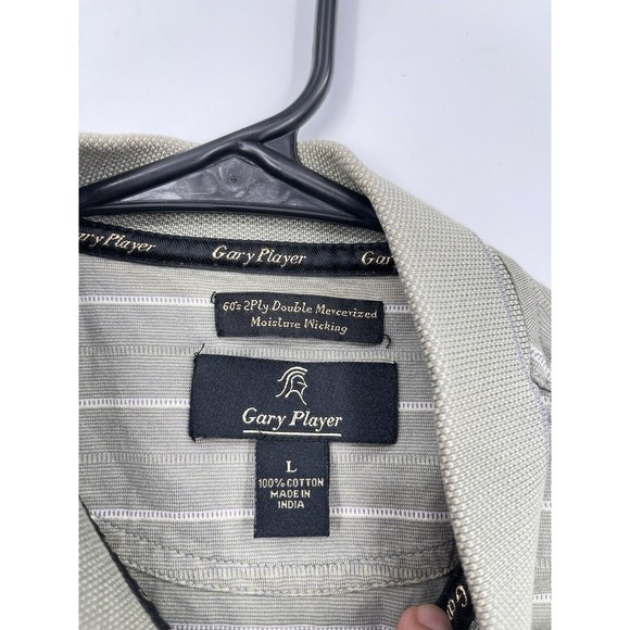 Gary Player Golf Polo Shirt Men Size L 2-Ply Mercerized Cotton Moisture Wick - Picture 2 of 8